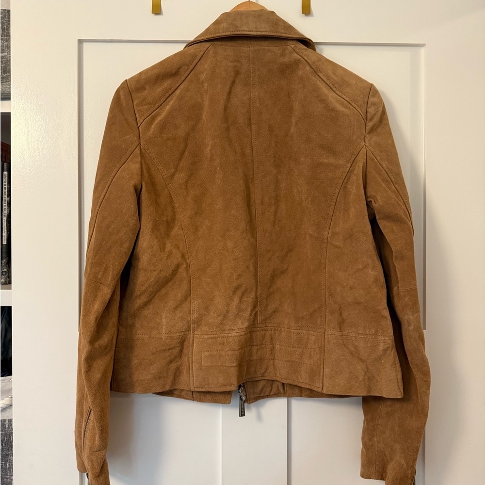 Michael Kors Tan Leather Jacket - Picture 7 of 9